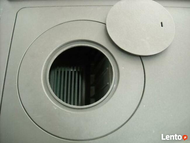 PLAMEN 850 GLAS biała kuchnia na drewno, żeliwo LEWA PROMOCJ