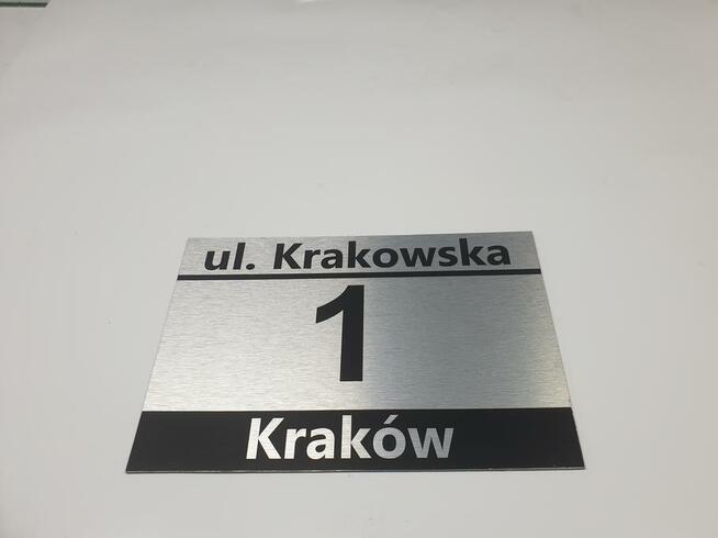 TABLICZKA NA DOM ADRESOWA 30x20 ALUMINIUM DIBOND