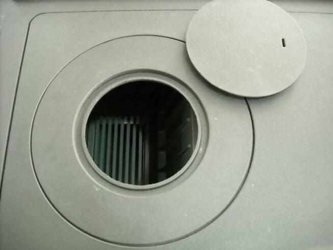 PLAMEN 850 GLAS krem kuchnia żeliwna na drewno