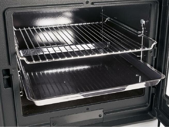 PLAMEN 850 GLAS krem kuchnia żeliwna na drewno