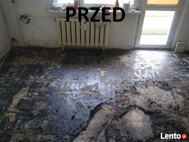 Usuwanie Lepiku Kleju Subitu Płytek PCV Smoły Częstochowa