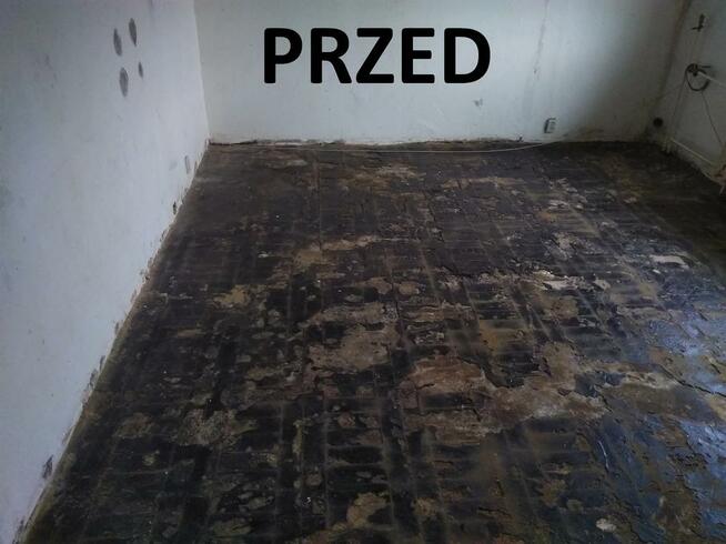 Usuwanie kleju po parkiecie Zrywanie parkietu płytek smoły