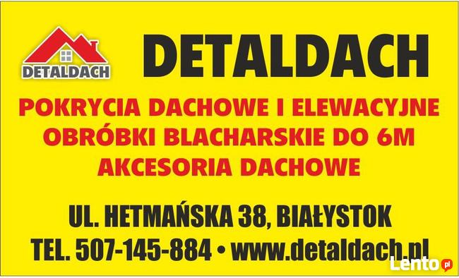 Obróbki blacharskie dachowe NA WYMIAR do 6 m obróbka dach