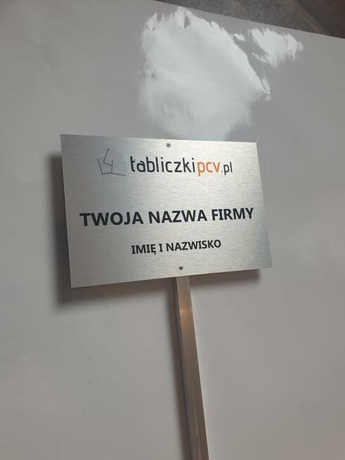 Tabliczka Znak stelaż Parking twoja treść ALUMINIUM STELAŻ