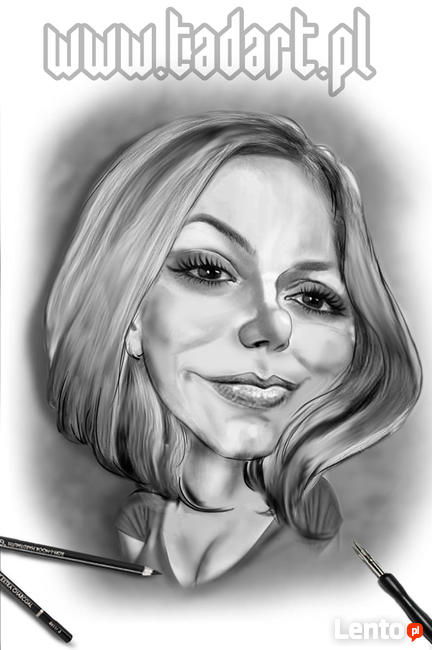 Karykatura karykatury prezent ślub rocznica świadka urodziny