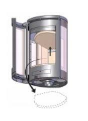 Nordpeis piecyk wolnostojący DUO 5 Stal - szafka