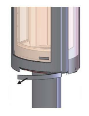 Nordpeis piecyk wolnostojący DUO 5 Stal - szafka