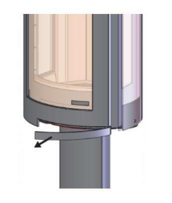 Nordpeis piecyk wolnostojący DUO 4 - 3 szyby, akum