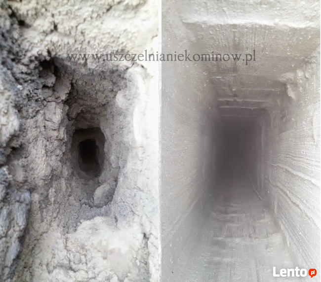 Szlamowanie kominów uszczelnianie naprawa komina frezowanie