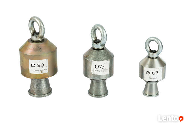 Uchwyty do rur PE chwytak, dzwonki, ciągadła tuleje DN 90 mm