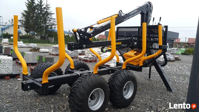 PRZYCZEPA LEŚNA 7t DŹWIG do DREWNA ŻURAW 5,5m hds Ursus C36