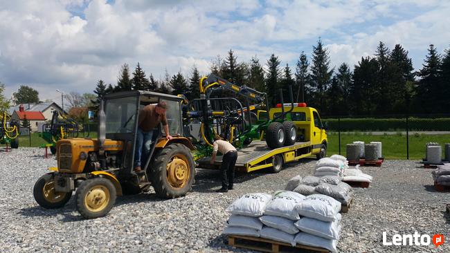 PRZYCZEPA LEŚNA 7t DŹWIG do DREWNA ŻURAW 5,5m hds Ursus C36