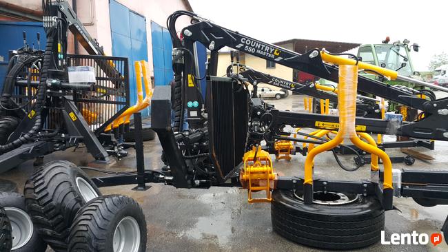 PRZYCZEPA LEŚNA 7t DŹWIG do DREWNA ŻURAW 5,5m hds Ursus C36