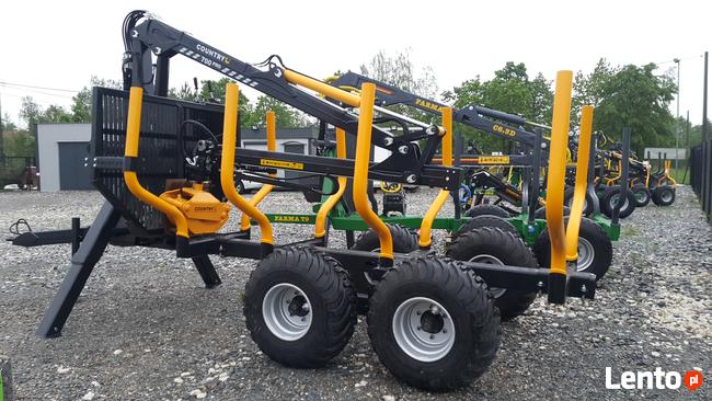 PRZYCZEPA LEŚNA 7t DŹWIG do DREWNA ŻURAW 5,5m hds Ursus C36