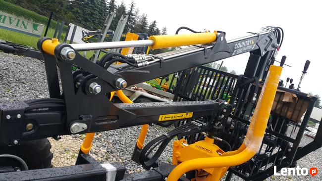 PRZYCZEPA LEŚNA 7t DŹWIG do DREWNA ŻURAW 5,5m hds Ursus C36