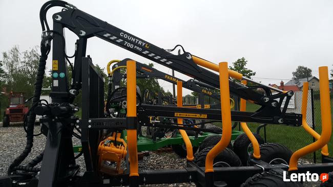 PRZYCZEPA LEŚNA 7t DŹWIG do DREWNA ŻURAW 5,5m hds Ursus C36