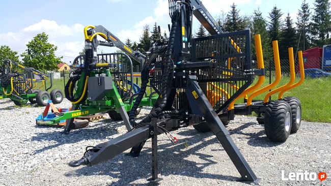 PRZYCZEPA LEŚNA 7t DŹWIG do DREWNA ŻURAW 5,5m hds Ursus C36