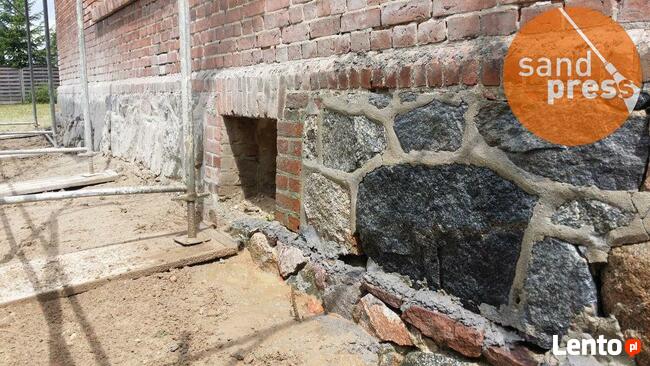 Piaskowanie, hydropiaskowanie z dojazdem - cegła stal drewno