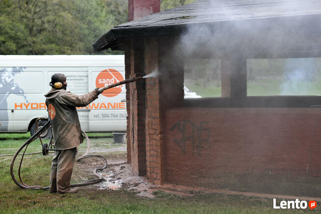 Piaskowanie, hydropiaskowanie z dojazdem - cegła stal drewno