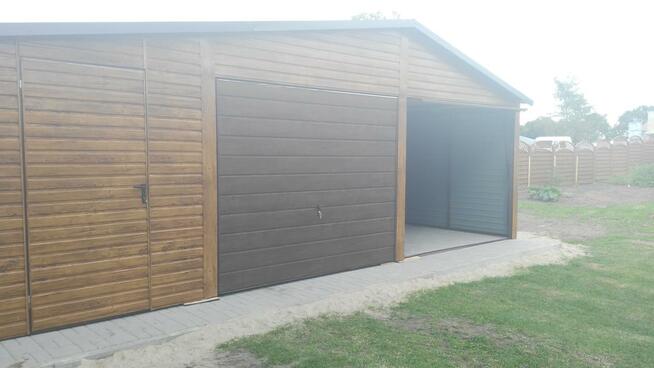 garaż drewnopodobny profil blaszak 9x6 9x5 9x7 9x12