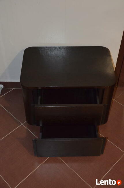 kolekcjonerska szafka nocna Venge z szufladami