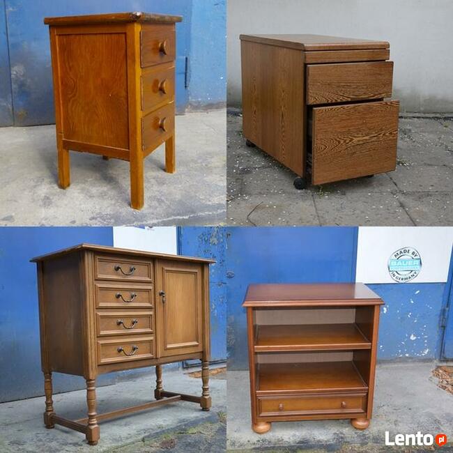 kolekcjonerska szafka nocna Venge z szufladami