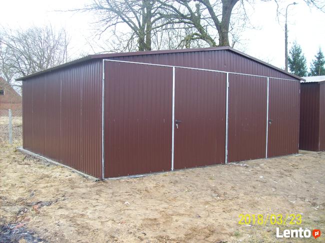 garaż blaszany 6x6 6x7 7x6 blaszak dwuspadowy wiata hala