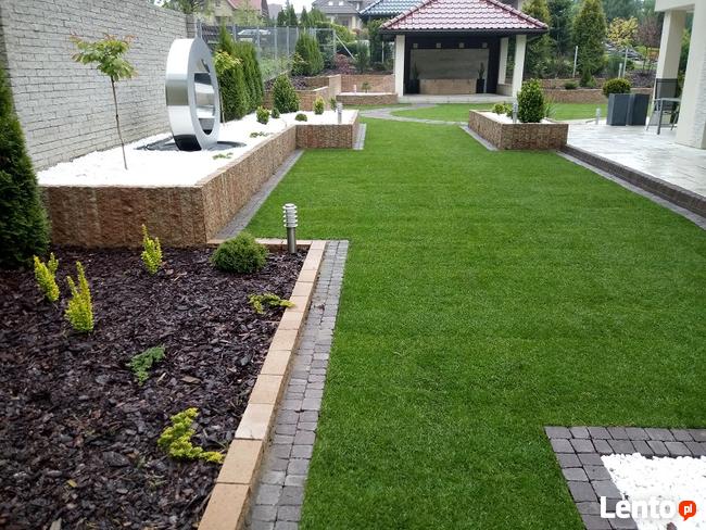 Zakładanie trawników, automatyczne nawadnianie, wertykulacja