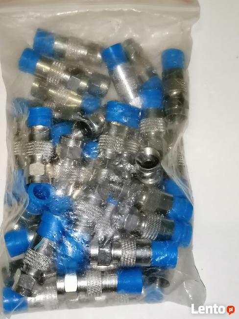 Komplet wtyków RG-6,Paczka 50 sztuk