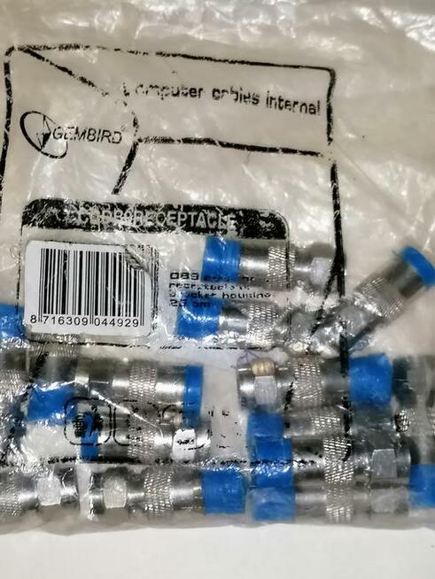 Komplet wtyków RG-6,Paczka 50 sztuk