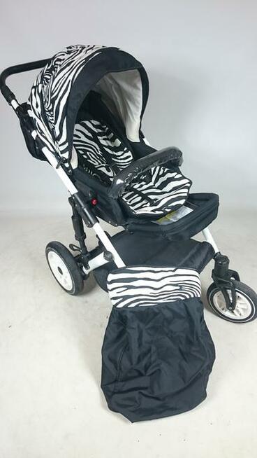 Wózek 3 w 1 KAJEX kolekcja ZEBRA