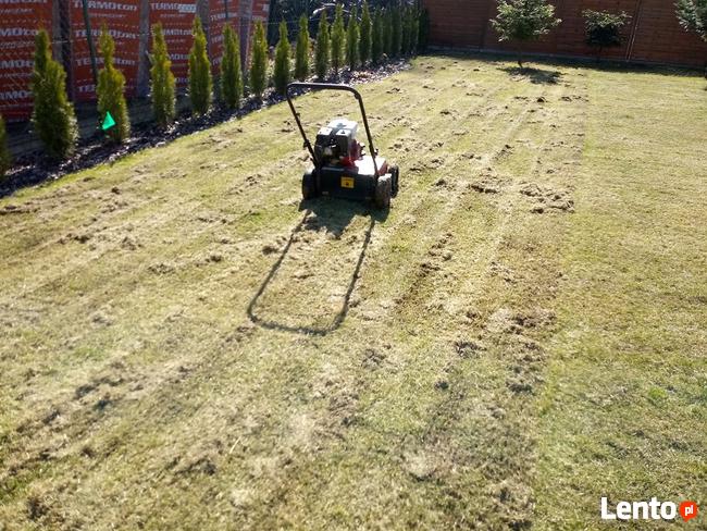 Zakładanie trawników, automatyczne nawadnianie, wertykulacja