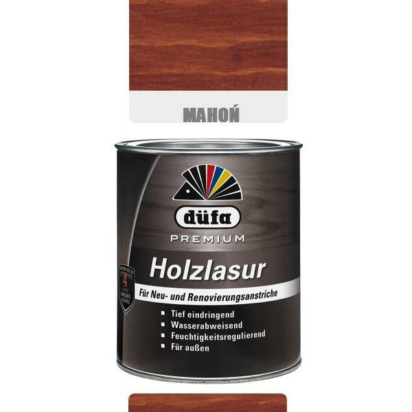Bejcolakier i Impregnat HOLZLASUR DUFA 0,75 l MAHOŃ