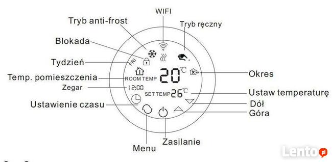 Schild EP-78WiFi sterownik 230V, termostat, czujnik, regulat