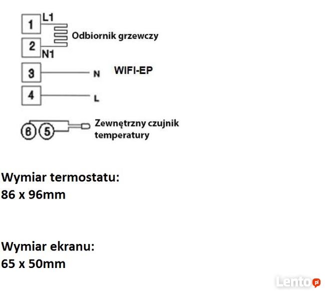 Termostat Schild EP70 WiFi regulator temperatury pokojowej-