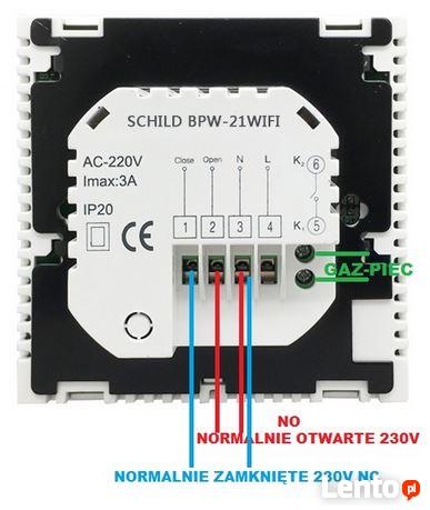 Gazowy Schild BPW-21WIFI regulator temperatury, czujnik, ste