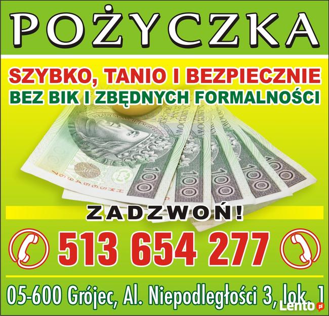 Szybka pożyczka tel 513-654-277