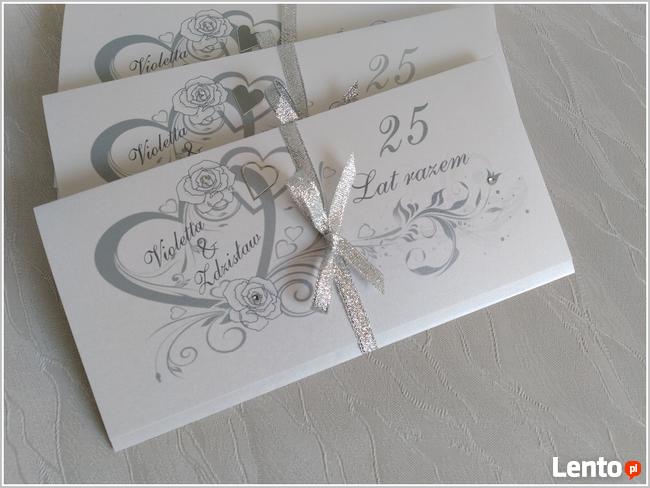 Zaproszenia na 25 rocznicę ślubu