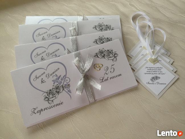 Zaproszenia na 25 rocznicę ślubu