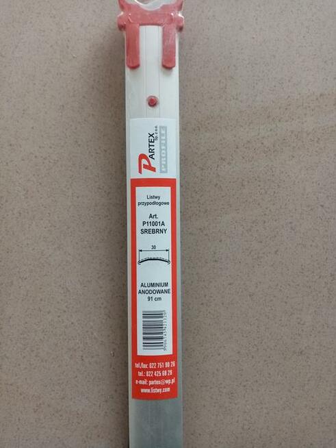 Listwy progowe, przypodłogowe, łączeniowe - kolor srebrny