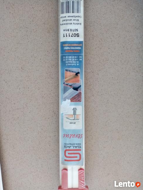 Listwy progowe, przypodłogowe, łączeniowe - kolor srebrny