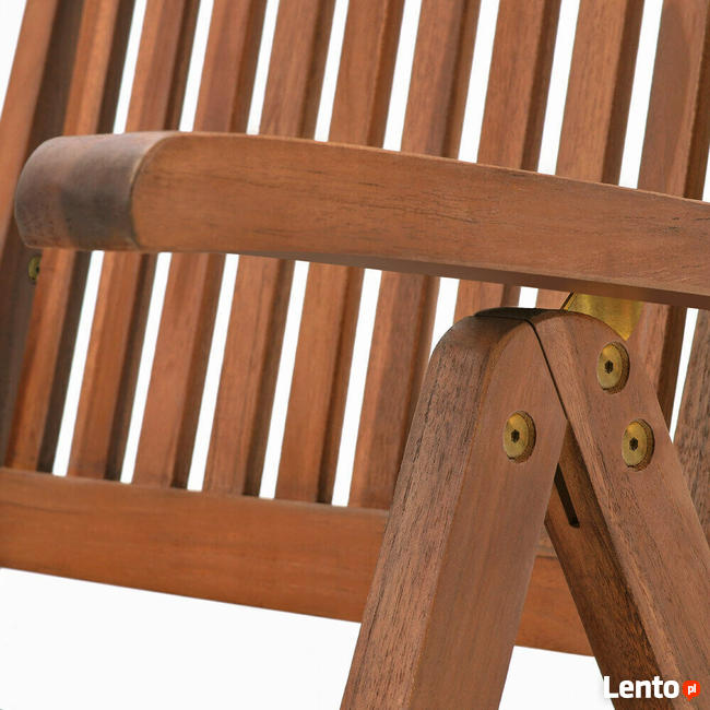 MEBLE OGRODOWE DREWNO EUKALIPTUSOWE 6+1 SKŁADANE DOSTAWA 0ZŁ