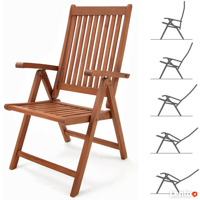 MEBLE OGRODOWE DREWNO EUKALIPTUSOWE 6+1 SKŁADANE DOSTAWA 0ZŁ