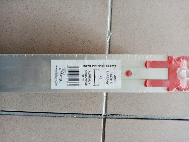 Listwy progowe, przypodłogowe, łączeniowe - kolor srebrny