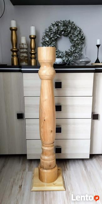 Świecznik, lichtarz paschalny, dekoracji, kwietnik drewniany