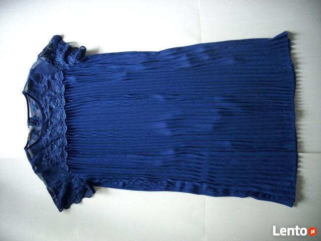 Elegancka Sukienka na Okazje Plisowana 42 XL