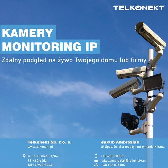 Monitoring CCTV Kamery IP Telewizja Przemysłowa Dozorowa