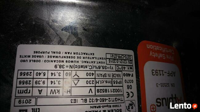 Wentylator oddymiajacy 10.000 m3/h ppoż NOWY gwarancja