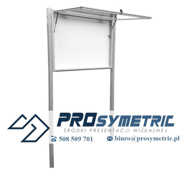 Zewnętrzna gablota ogłoszeniowa- wolnostojąca, sołecka.
