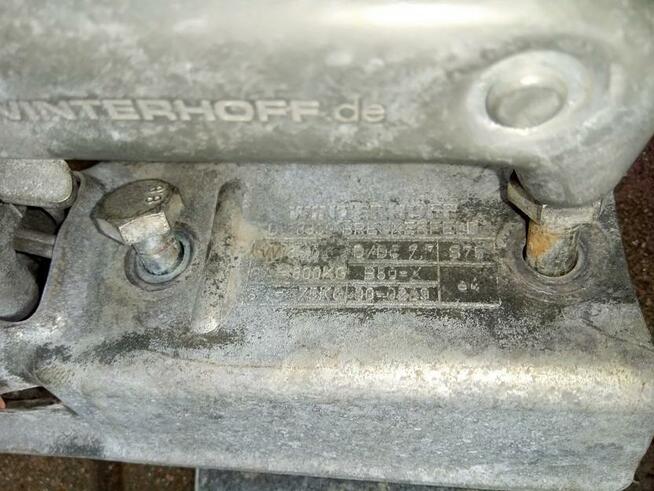 Koło podporowe, zaczep do pzyczepy